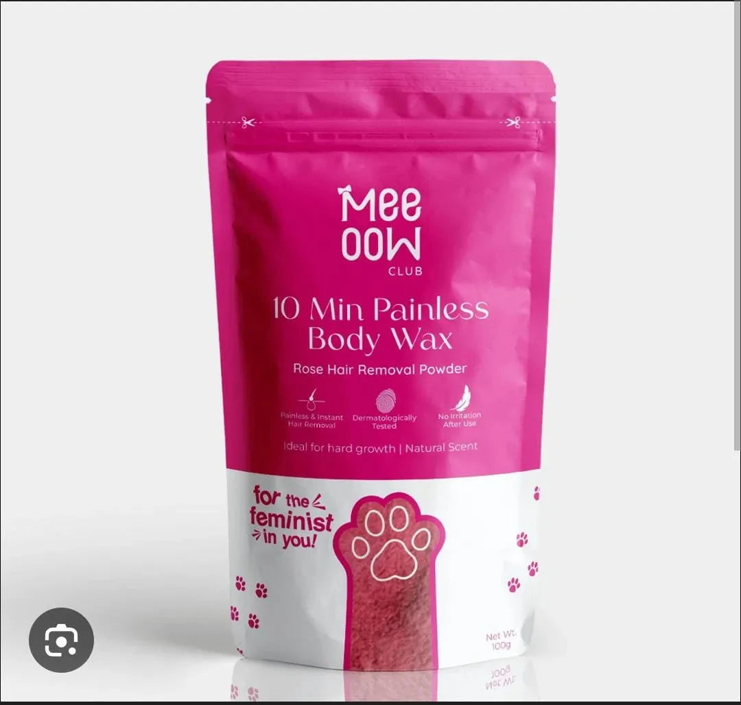 Meow Club 10-Min Painless Body Wax Powder with Spoon - 100g