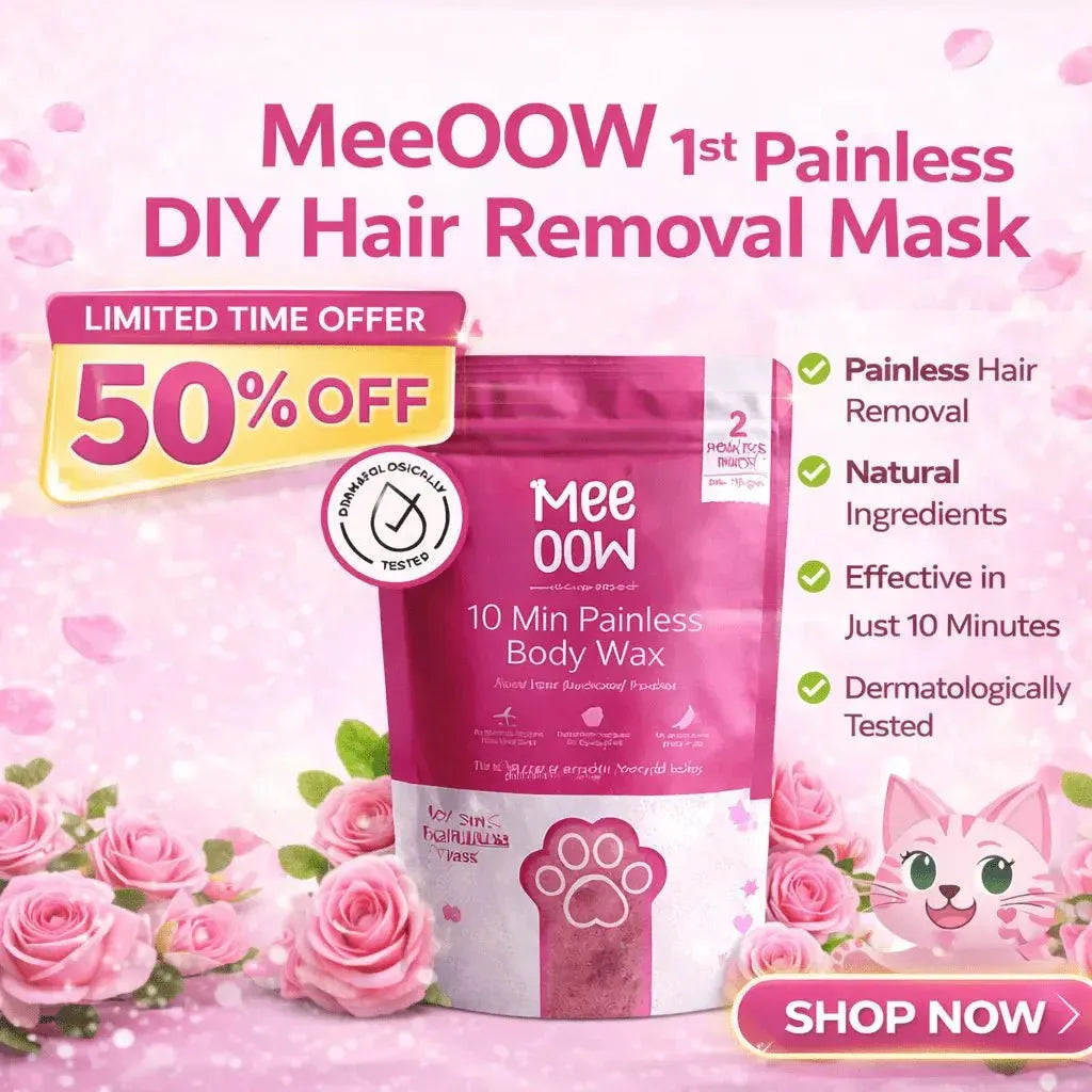 Meow Club 10-Min Painless Body Wax Powder with Spoon - 100g