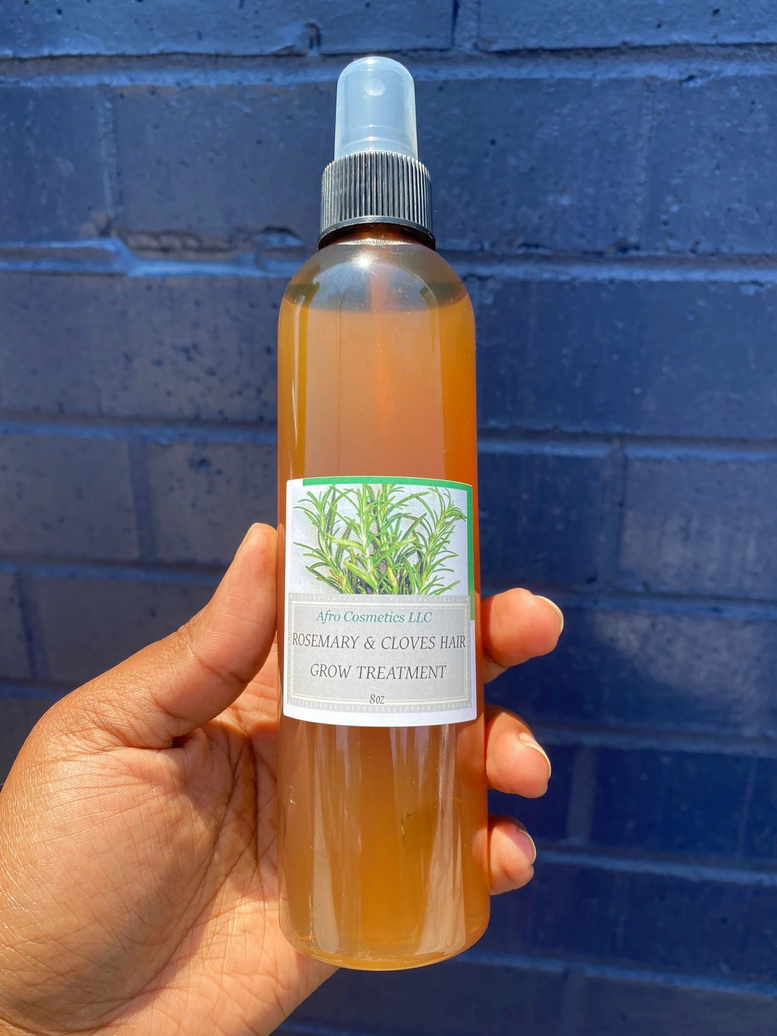 Hair Growth Oil with Rosemary, Cloves & Castor Oil, 100% Natural Organic Hair Oil